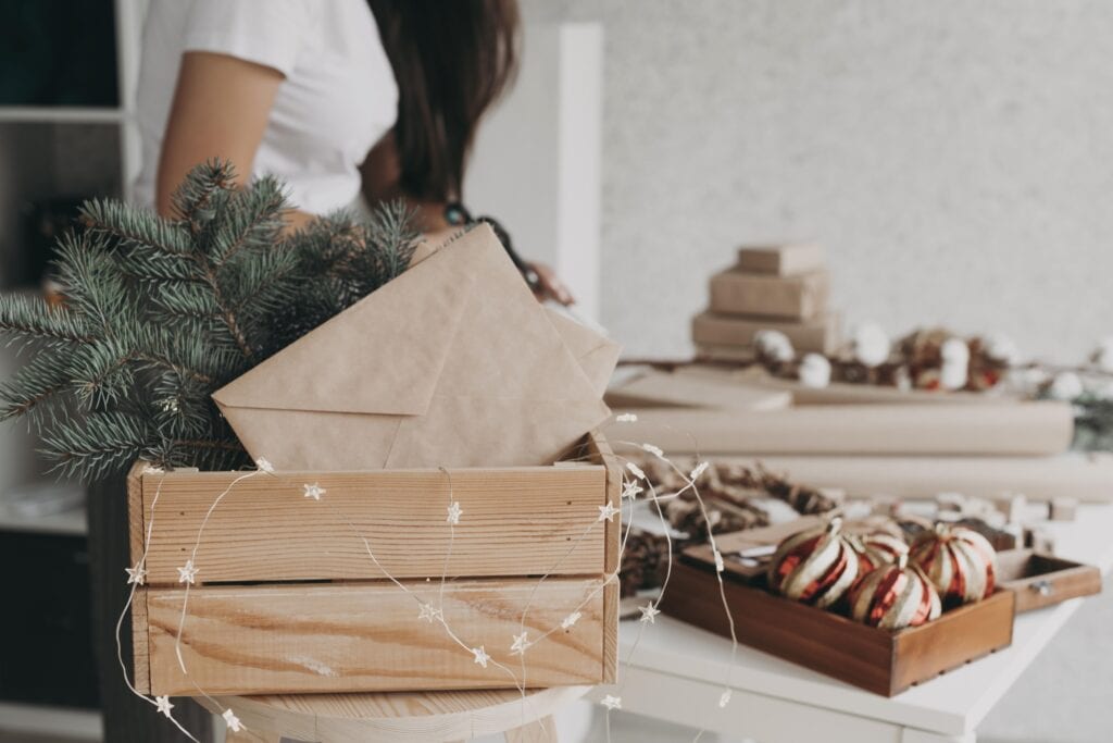 Various holiday decor transported by a Man and Van for an event
